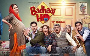 Poster of Hindi comedy movie, Badhaai Ho (October 18, 2018)